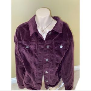 corduroy burgundy jean jacket